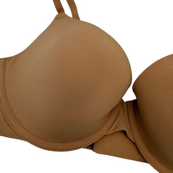 Skims Fits Everybody T-Shirt Bra Ochre New with tags Size 34C - Picture 3 of 4